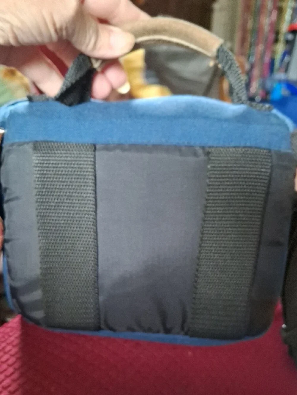 Vintage Tamrac Blue Padded Camera Bag Shoulder Carry Case Photography Gear